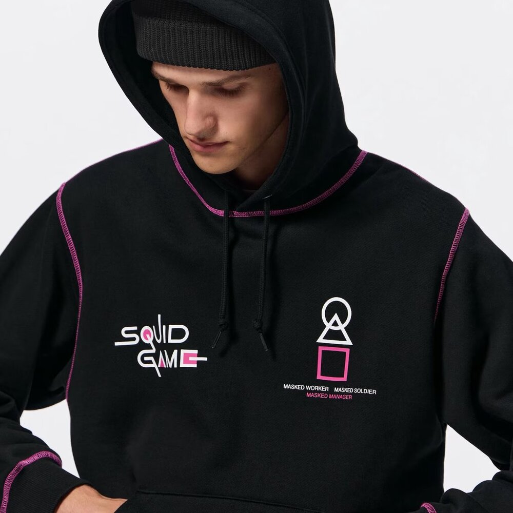 GU x Squid Game Season 2 Masked Worker Hoodie size L